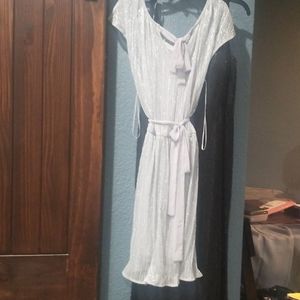 Cocktail dress silver with lining